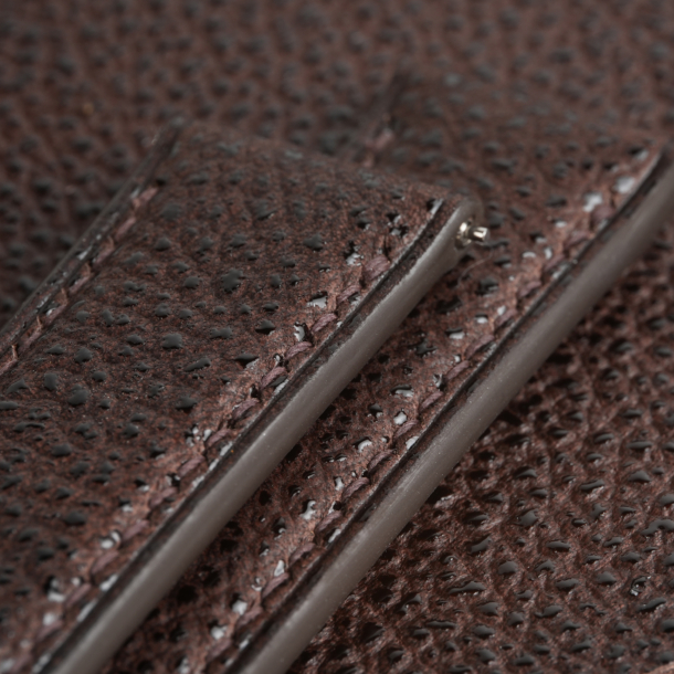 Brown Black Diamond Lining Dark Brown Epsom Leather Watch Strap
