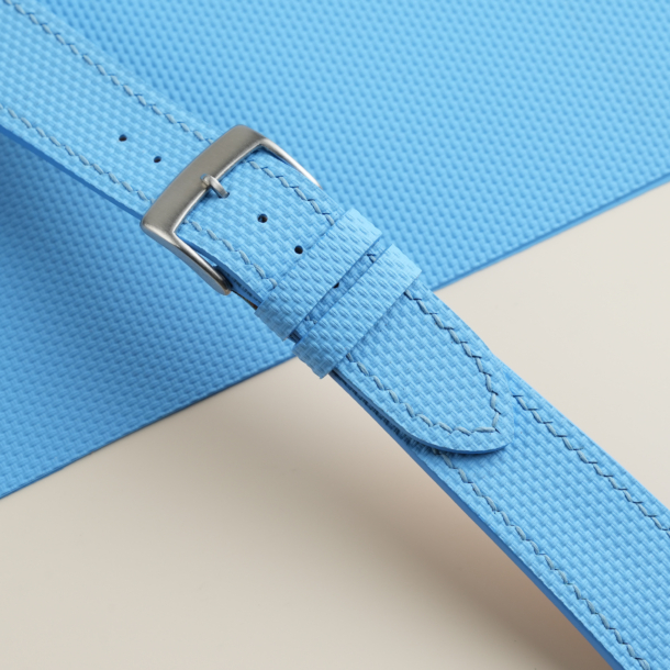 Miami Blue Sailcloth Rubber Watch Strap - Image 3