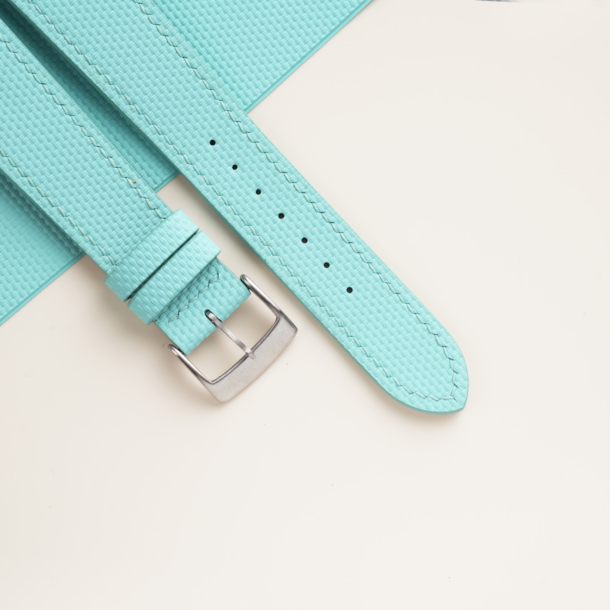 Turquoise Sailcloth Rubber Watch Strap