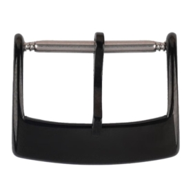 black shiny tang buckle