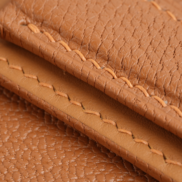 Folded Edge Golden Alran Chevre Leather Watch Strap