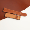 Micro Stitch Cognac Shell Cordovan Leather Watch Strap