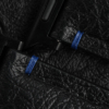 Black Ostrich Lining Black Alligator Leather Apple Watch Band