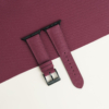 Vintage Burgundy Sailcloth Rubber Lining Brick Rubber Apple Watch Band