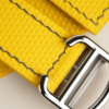 Yellow Sailcloth Rubber Lining Black Swift Single Folding Watch Strap