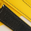 Yellow Sailcloth Rubber Lining Black Swift Single Folding Watch Strap