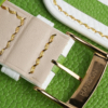 Duocolor Neon Green Alran Sully Leather Watch Strap