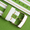 Duocolor Neon Green Alran Sully Leather Watch Strap