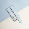 Light Blue Saffiano Leather Watch Strap