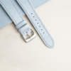 Light Blue Saffiano Leather Watch Strap 5 Light Blue Saffiano Leather Watch Strap