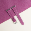 Plum Purple Saffiano Leather Apple Watch Band