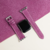 Plum Purple Saffiano Leather Apple Watch Band