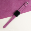 Plum Purple Saffiano Leather Apple Watch Band