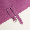 Plum Purple Saffiano Leather Watch Strap