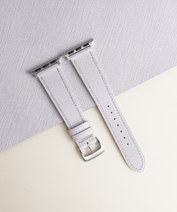 Light Purple Saffiano Leather Apple Watch Band