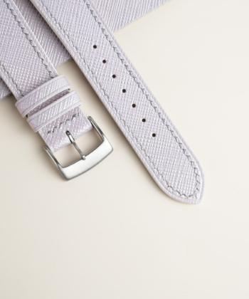 Light Purple Saffiano Leather Watch Strap