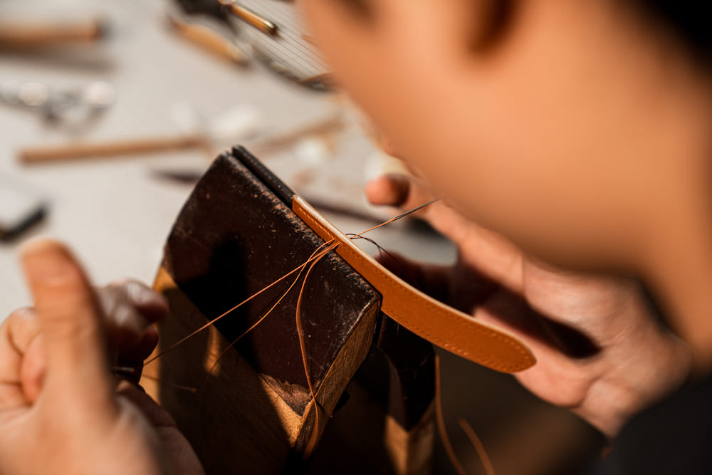 hand stitching over machines