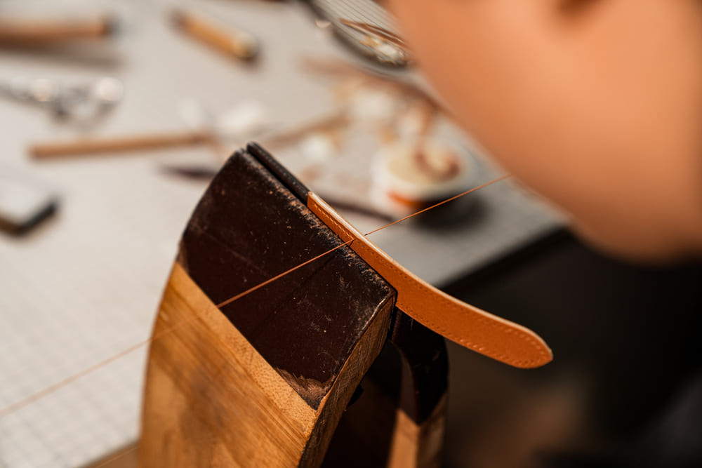 hand stitching over machines
