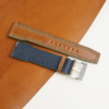 Pilot Double Stitch Whiskey Shell Cordovan Leather Watch Strap