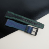 Pilot Double Stitch Black Shell Cordovan Leather Watch Strap