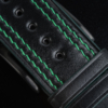 Pilot Double Stitch Black Shell Cordovan Leather Watch Strap