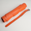 NATO Orange Alligator Lining Navy Swift Leather Watch Strap