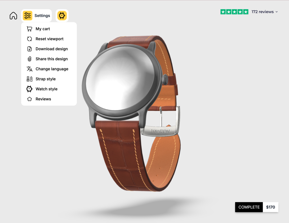 HANDDN's 3D custom watch strap tool