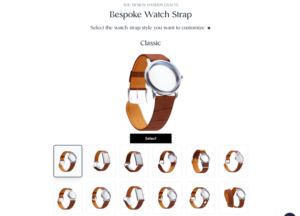 HANDDN's 3D custom watch strap tool