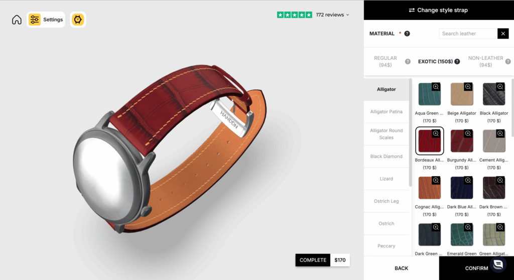 HANDDN's 3D custom watch strap tool