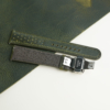 Rally Olive Waxed Lining Dark Brown Epsom Leather Watch Strap