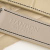 Micro Stitch Beige Alligator Leather Watch Strap