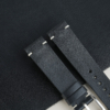 Black Vachetta Lining Black Epsom Leather Fixed Bars Watch Strap