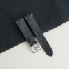 Black Vachetta Lining Black Epsom Leather Fixed Bars Watch Strap
