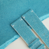 Turquoise Stingray Lining White Epsom Leather Watch Strap 8 Turquoise Stingray Lining White Epsom Leather Watch Strap