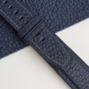Navy Togo Lining Red Alran Sully Leather Watch Strap