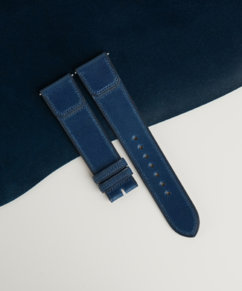 Dark Blue Shell Cordovan CF Rev Leather Watch Strap
