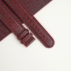 Red Alran Fat Nat Leather Lining Brick Rubber Watch Strap