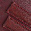 Red Alran Fat Nat Leather Lining Brick Rubber Watch Strap