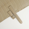 Beige Alligator Lining Midnight Blue Alligator Leather Watch Strap