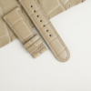 Beige Alligator Lining Midnight Blue Alligator Leather Watch Strap