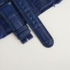 Dark Blue Alligator Lining Light Water Alligator Leather Watch Strap