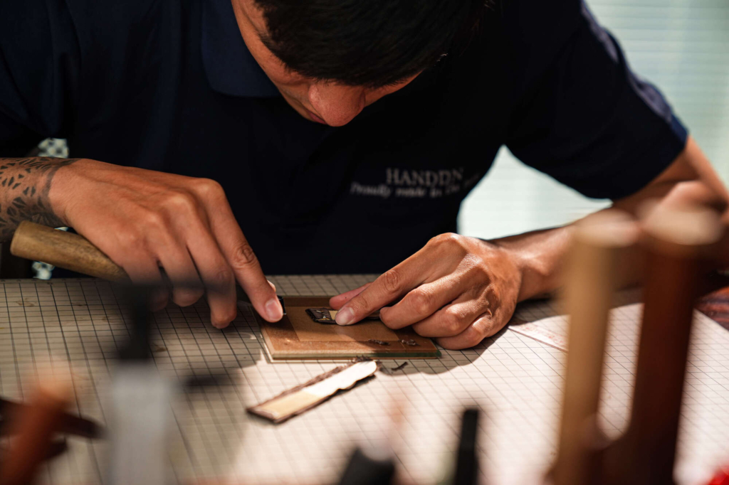 hand stitching over machines