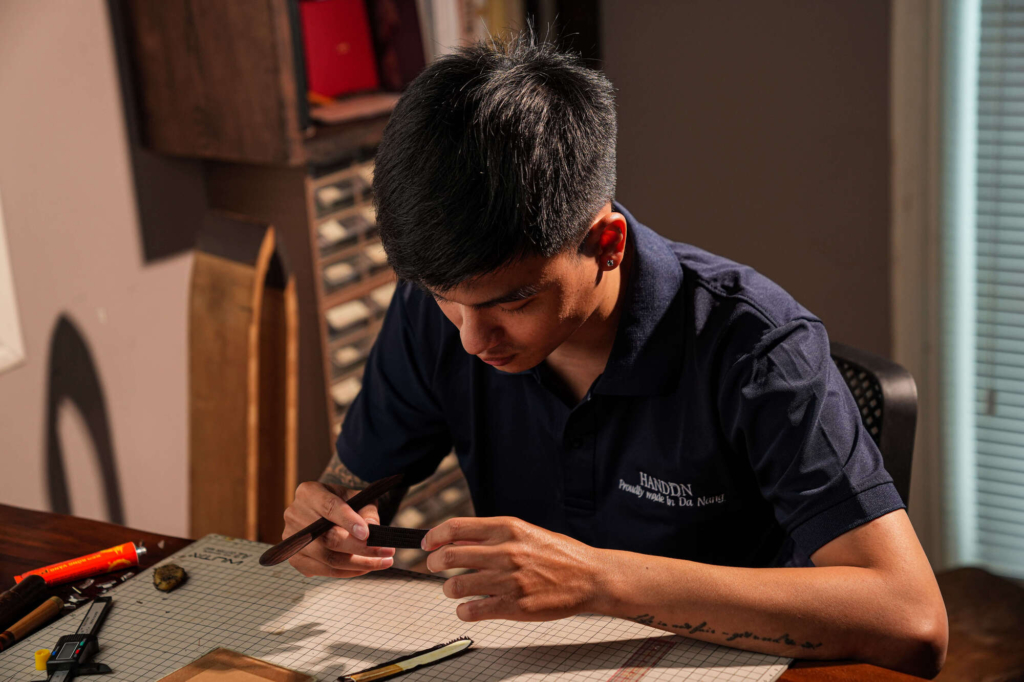hand stitching over machines