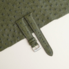 Green Ostrich Lining Forest Epsom Leather Watch Strap