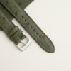 Green Ostrich Lining Forest Epsom Leather Watch Strap