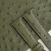 Green Ostrich Lining Forest Epsom Leather Watch Strap