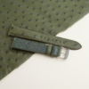 Green Ostrich Lining Forest Epsom Leather Watch Strap
