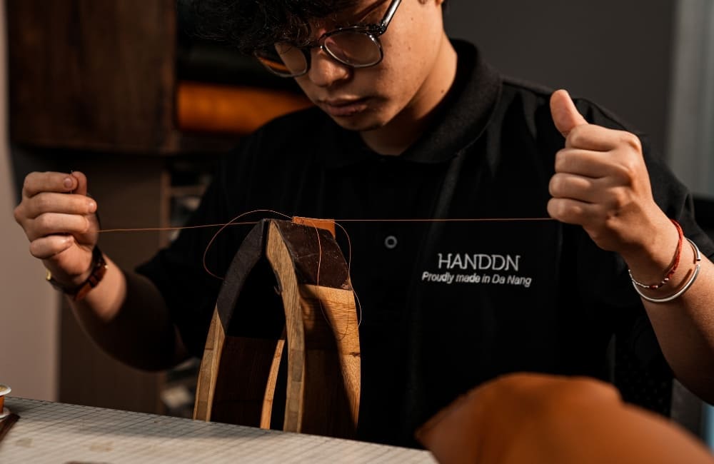 saddle stitch technique