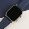 Navy Sailcloth Rubber Apple Watch Ultra Band