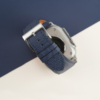 Navy Sailcloth Rubber Apple Watch Ultra Band